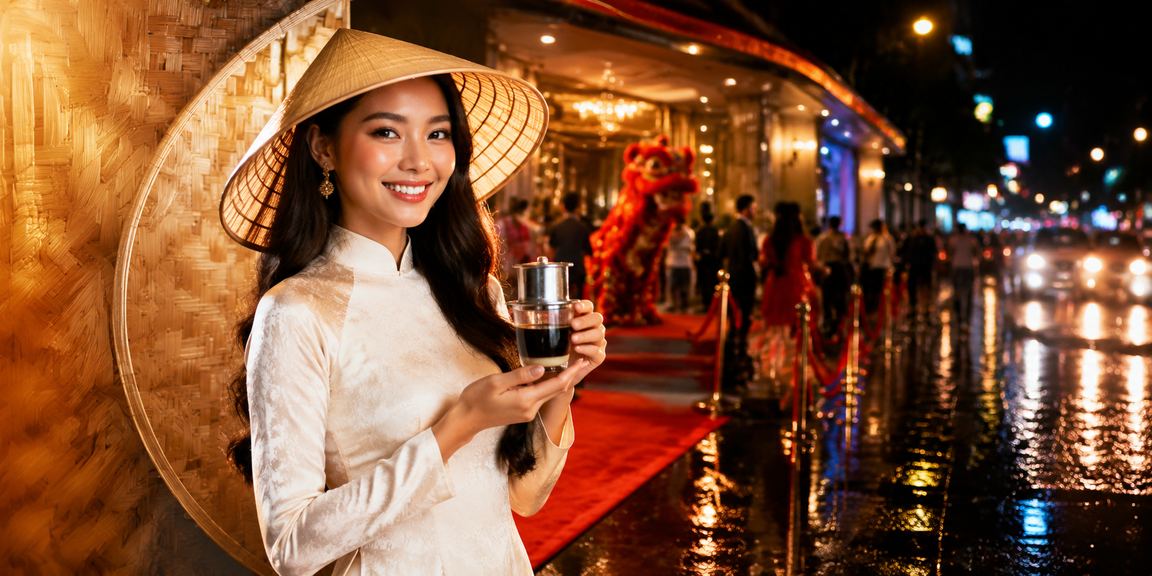 Người chơi cá cược tại Hồ Chí Minh với chiếc nón lá truyền thống