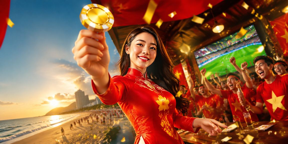 Người dùng xem thông tin VIP tại Vũng Tàu với trang phục áo dài truyền thống